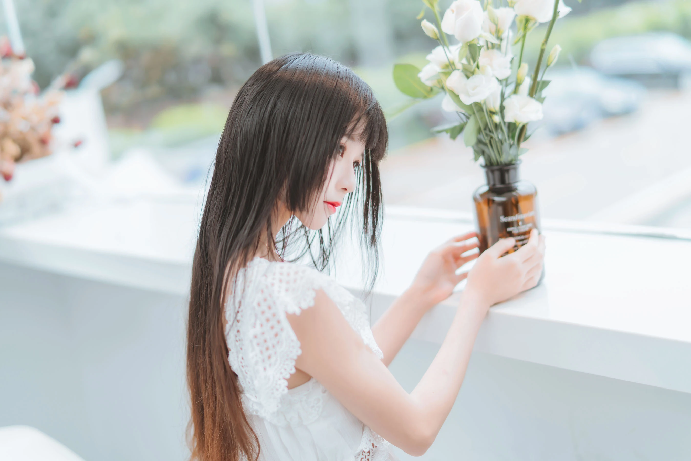 桜桃喵 – 清新之白花花插图4