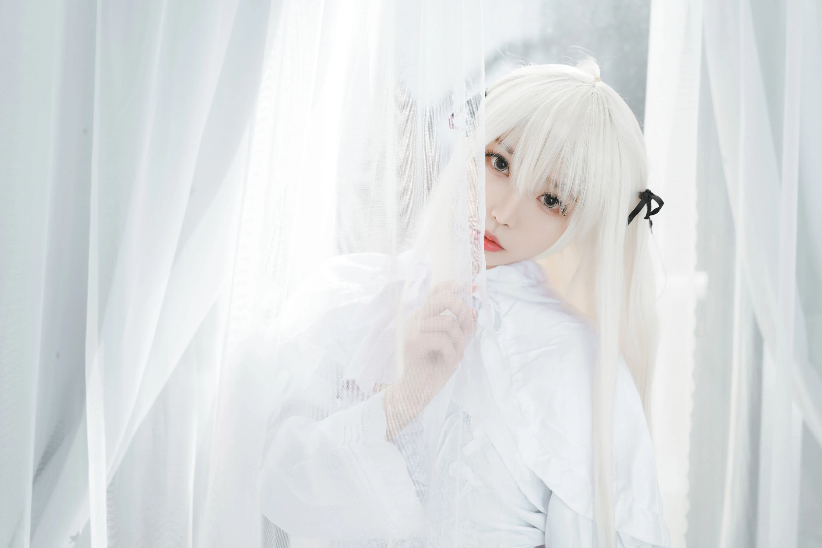 萌妹白易子教主 白裙插图4