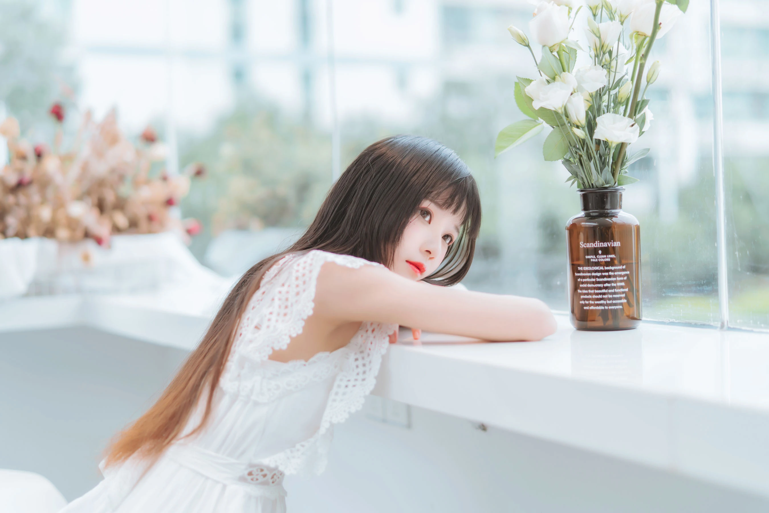 桜桃喵 – 清新之白花花插图3