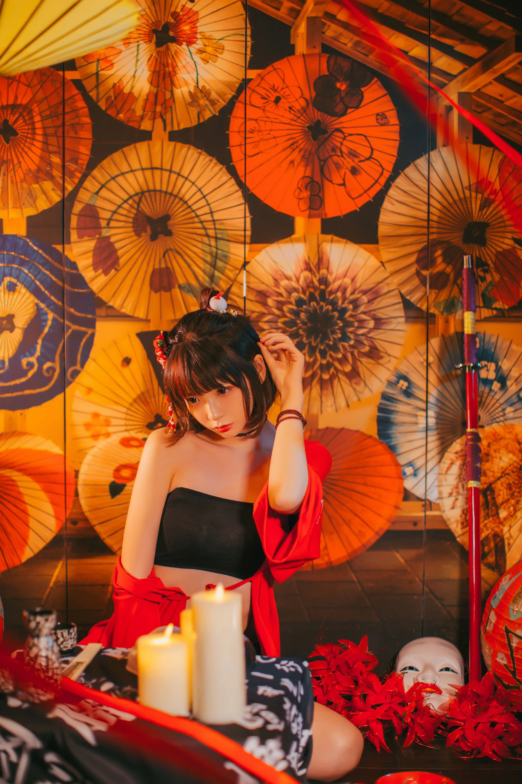 疯猫ss 红色羽衣插图3