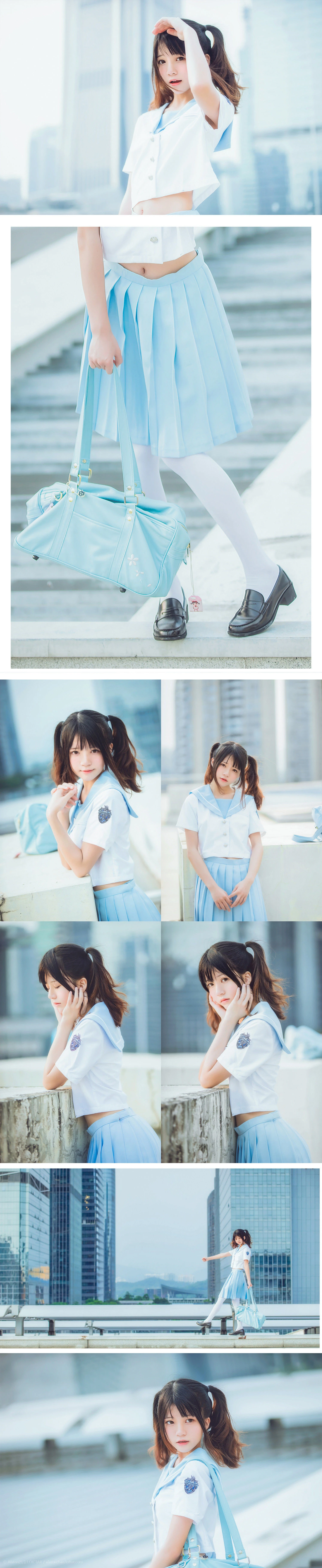 桜桃喵 穿制服的样子插图5