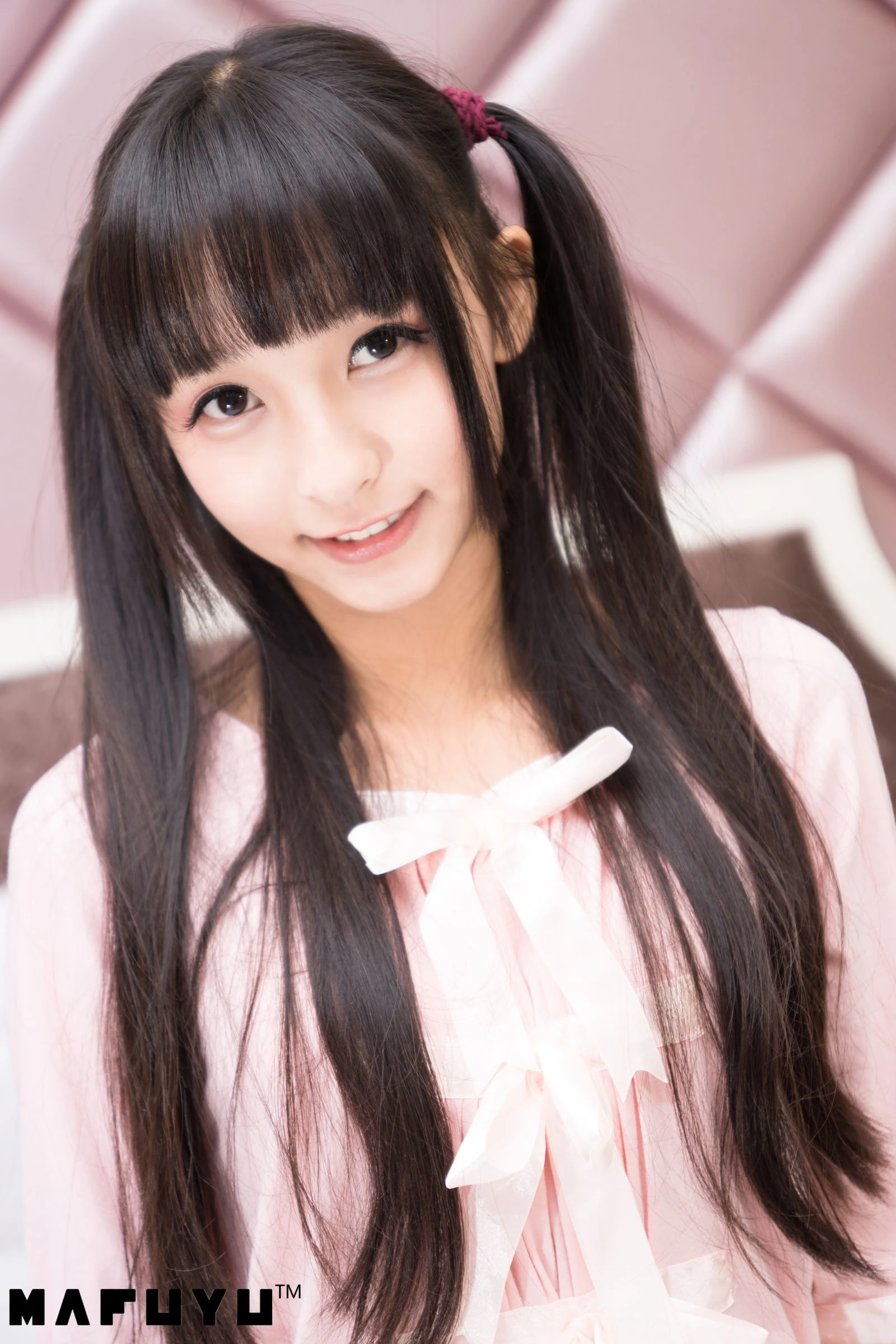 神楽板真冬 粉白条纹系列套图插图1