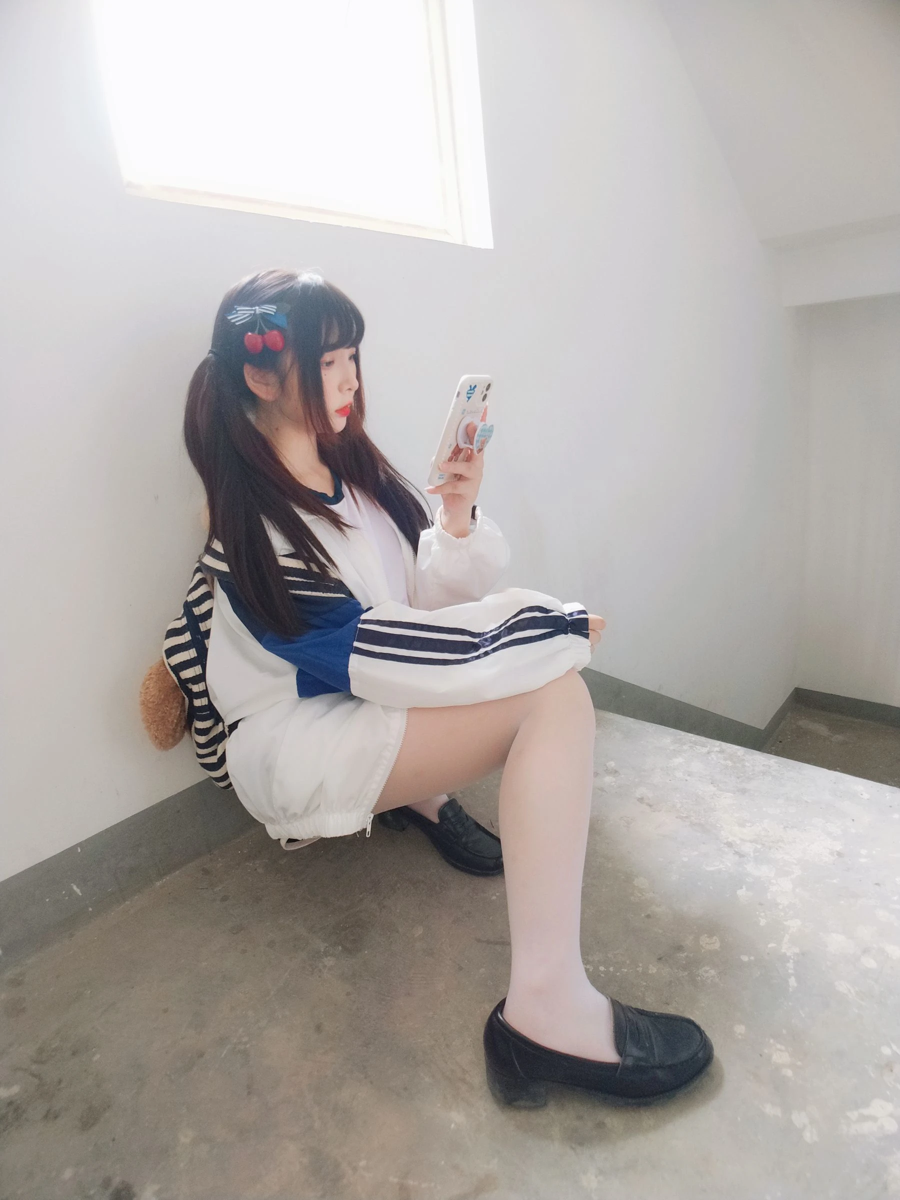 二次元美女古川kagura – 白丝体操运动服插图6