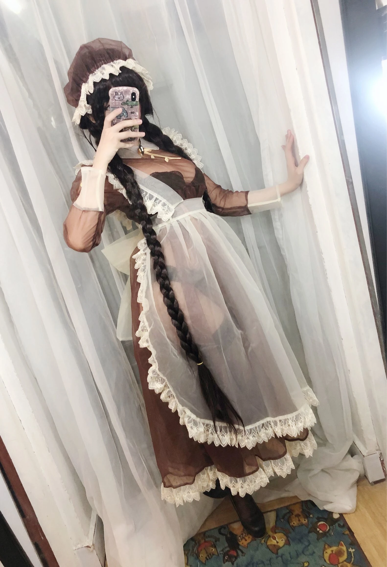 二次元巨乳美女鹿野希 透明女仆|图集秀