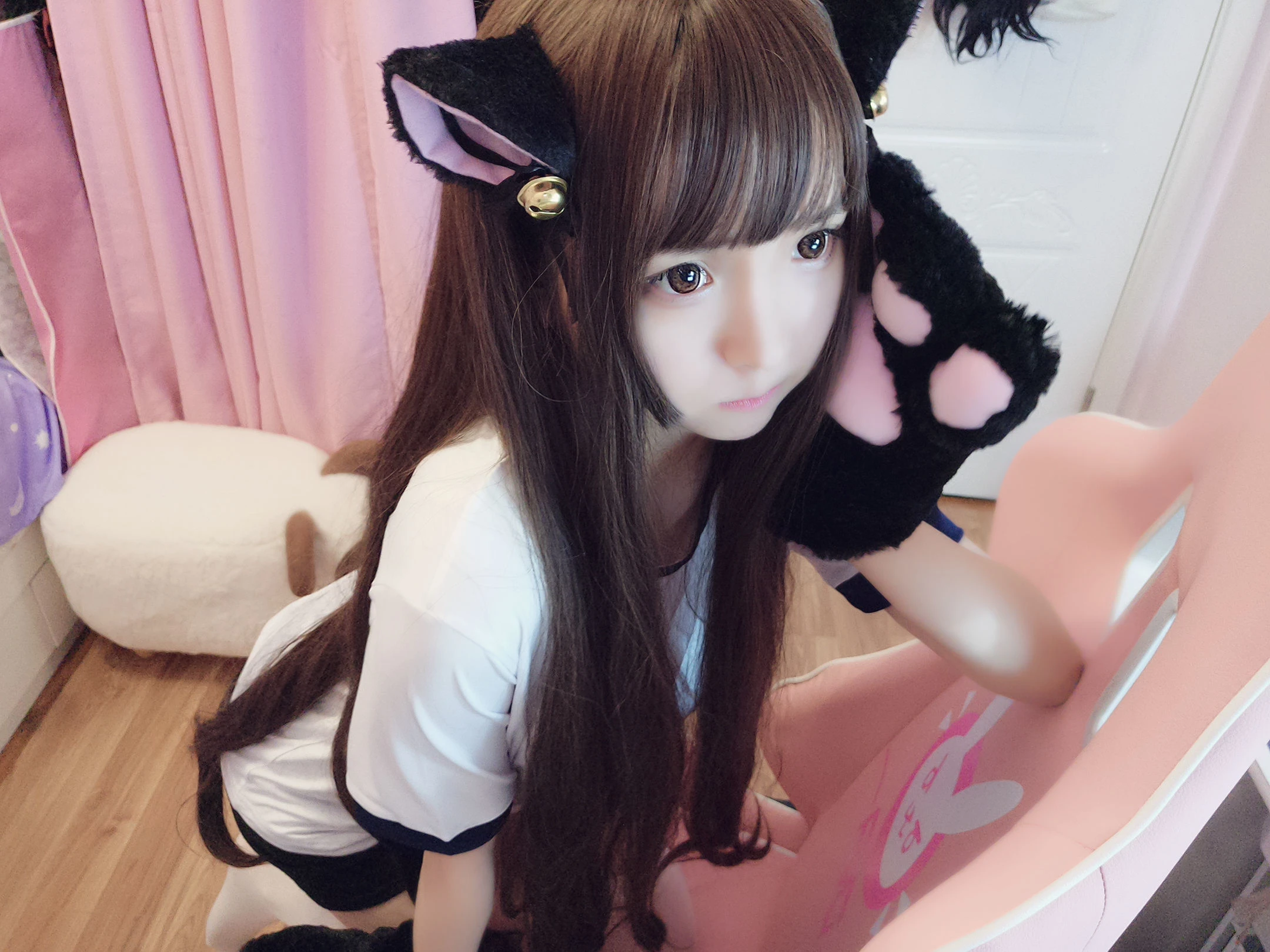 二次元美女古川kagura – 猫耳体操插图5