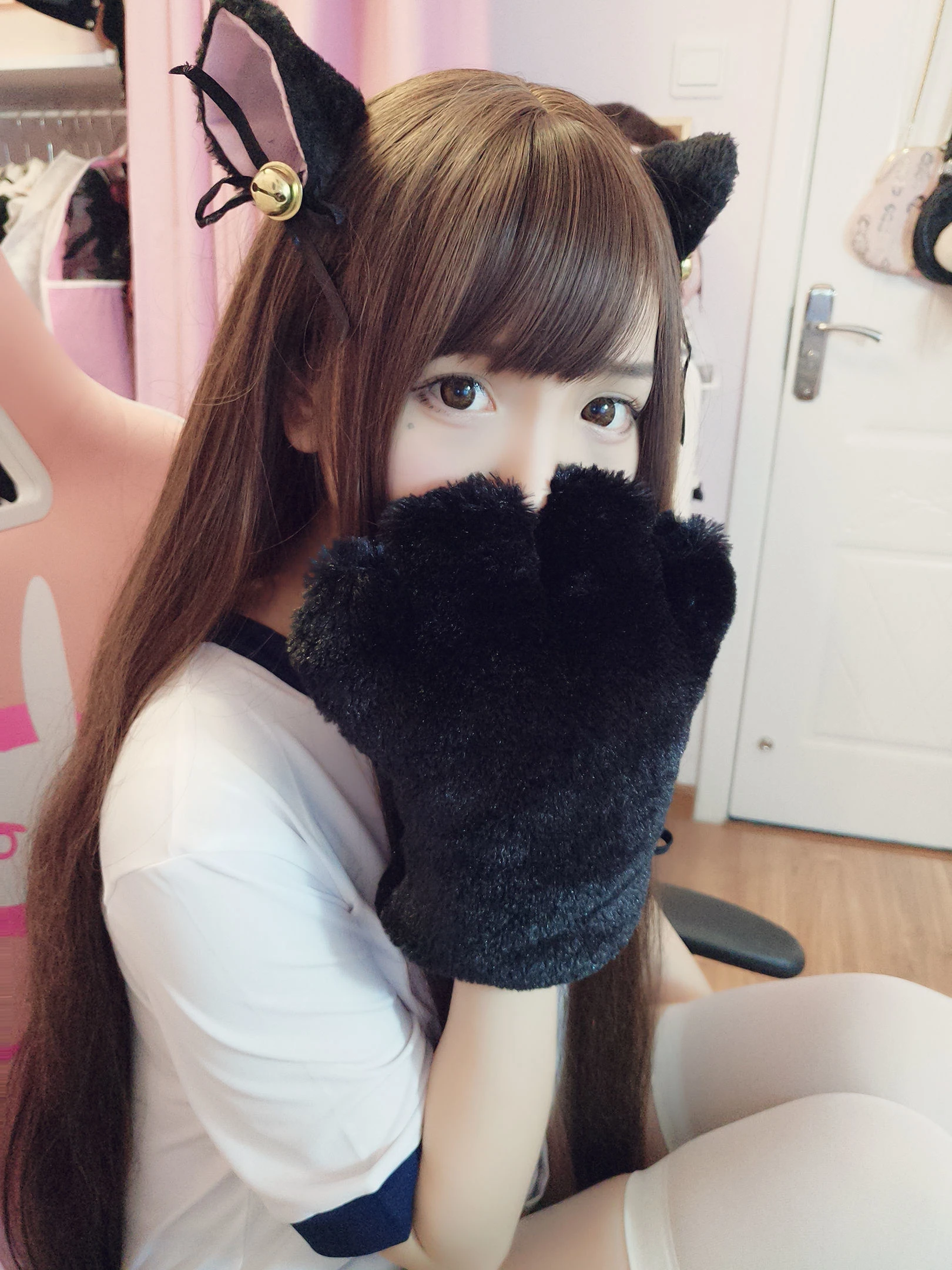 二次元美女古川kagura – 猫耳体操插图3