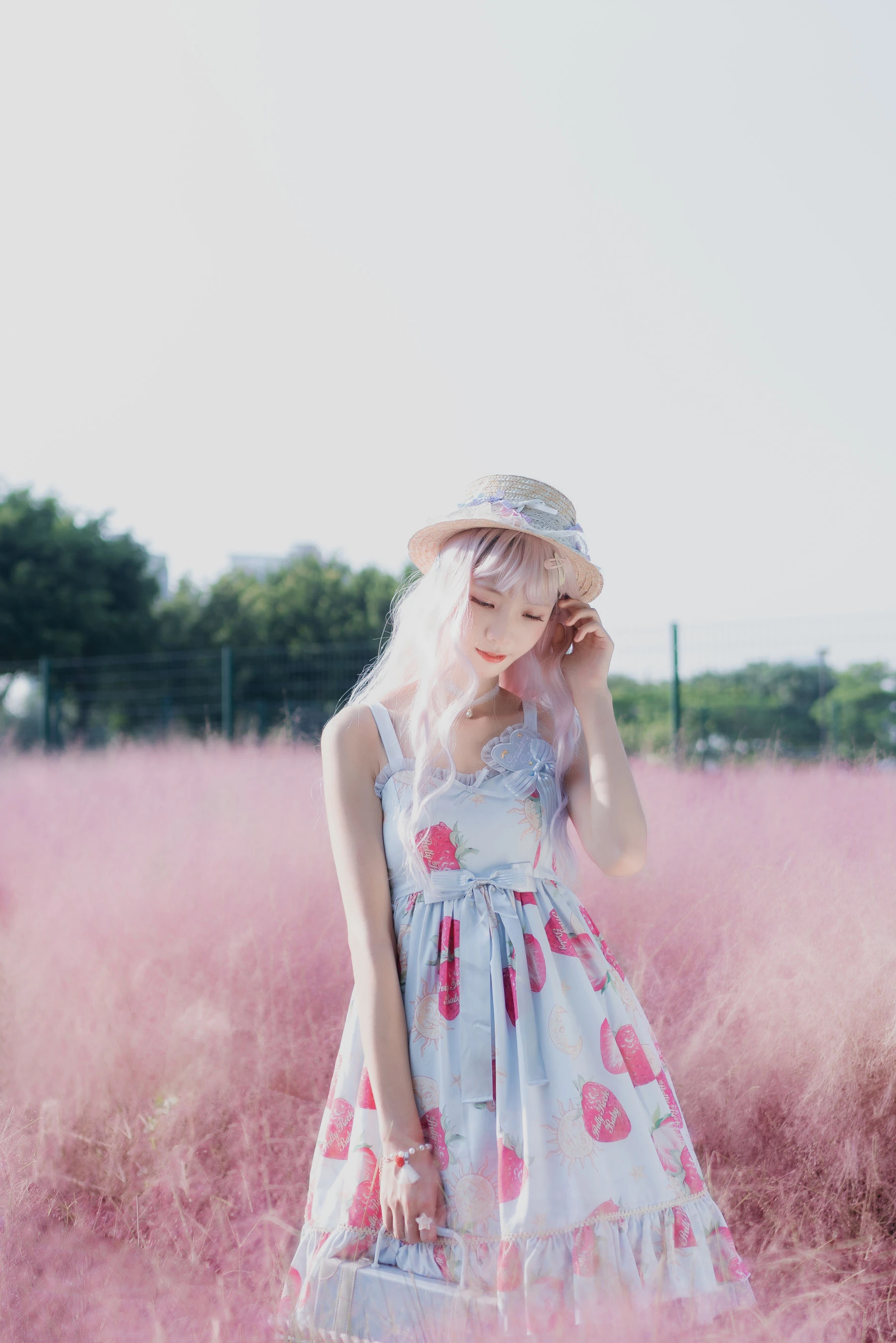 清纯妹子西瓜 粉草插图3