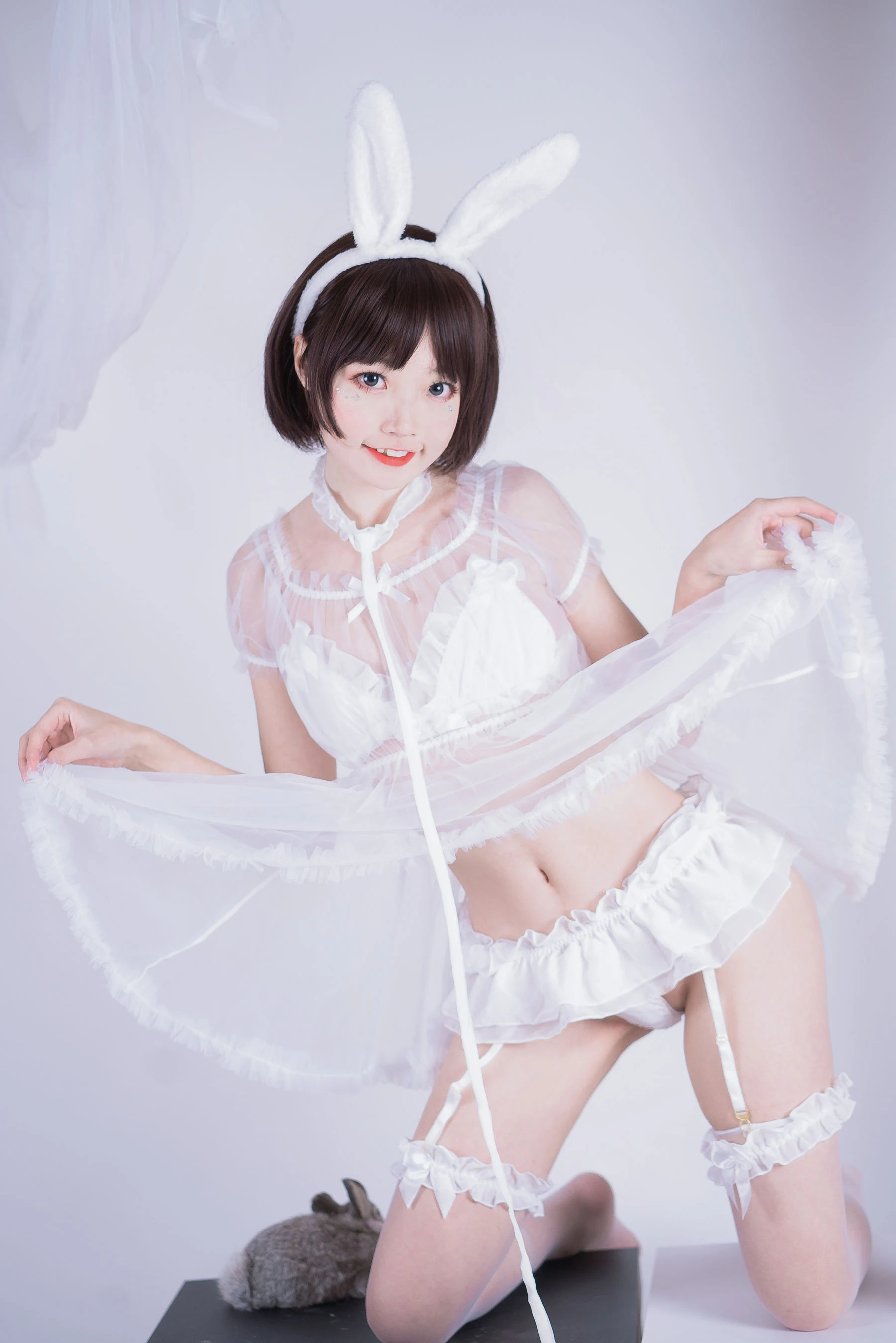 薄墨锦狐&三笑 黑白兔子私房百合插图5