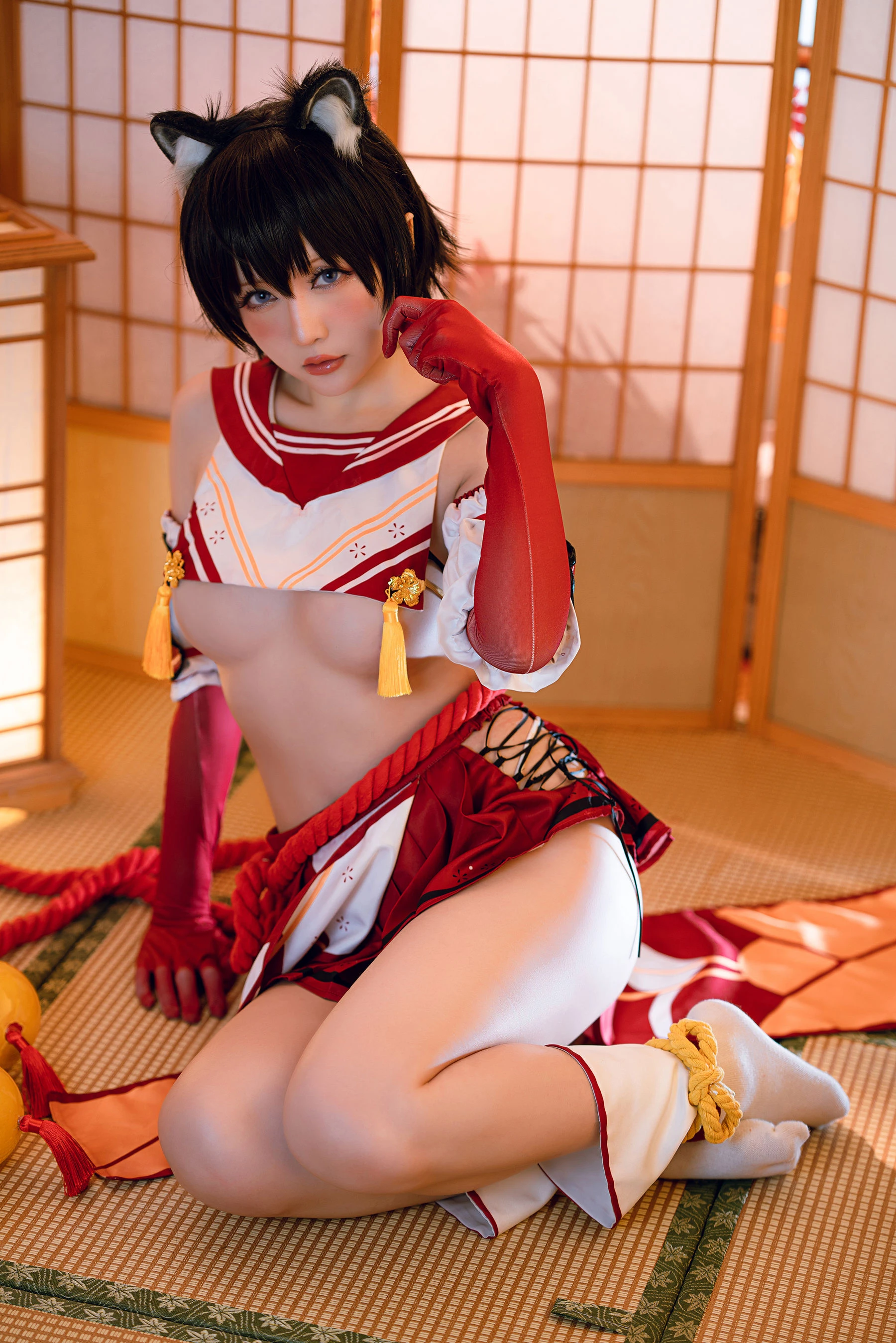 Coser小姐姐星之迟迟 – 春日椿插图3