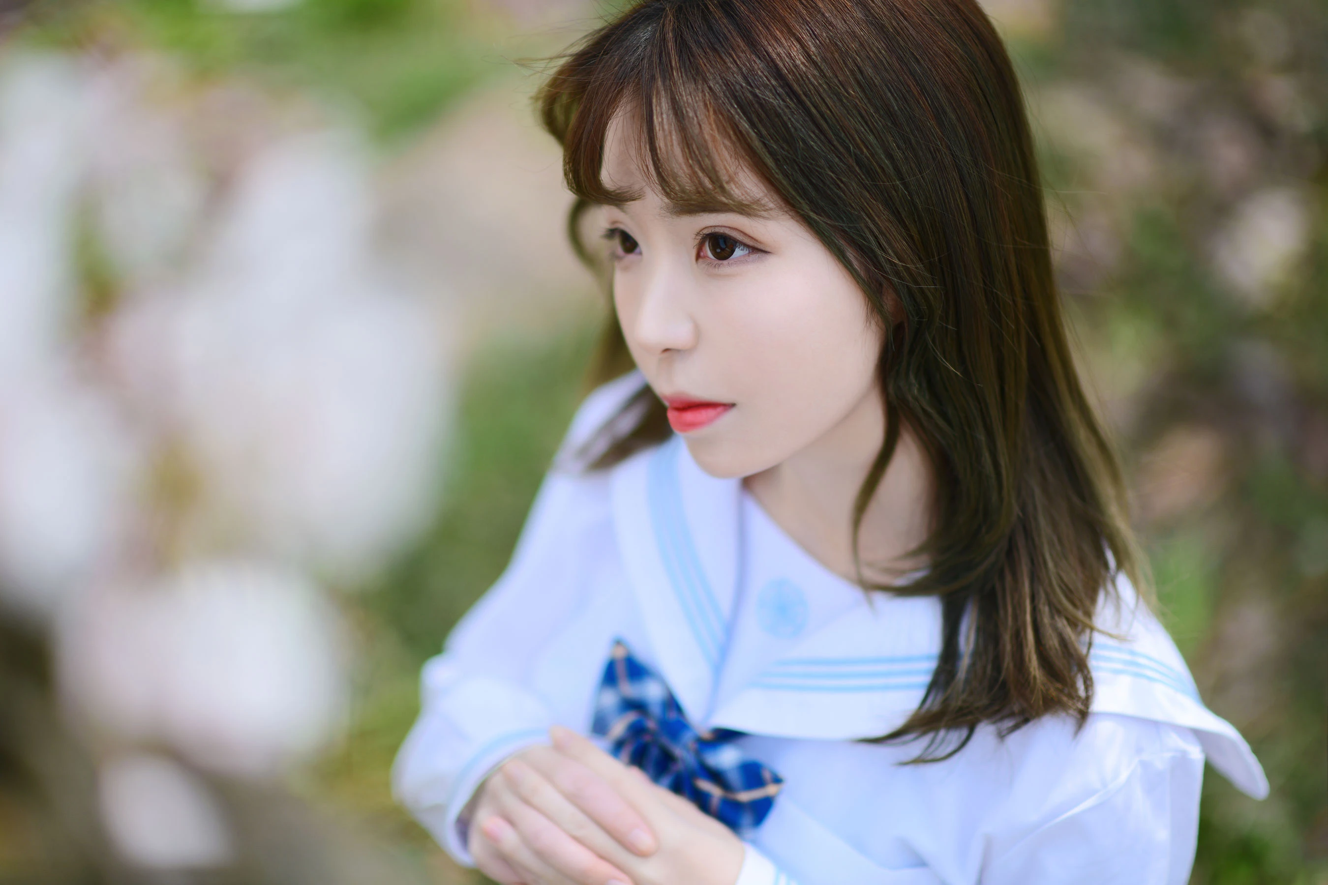 可爱妹子Fushii_海堂 – 樱花树下插图1