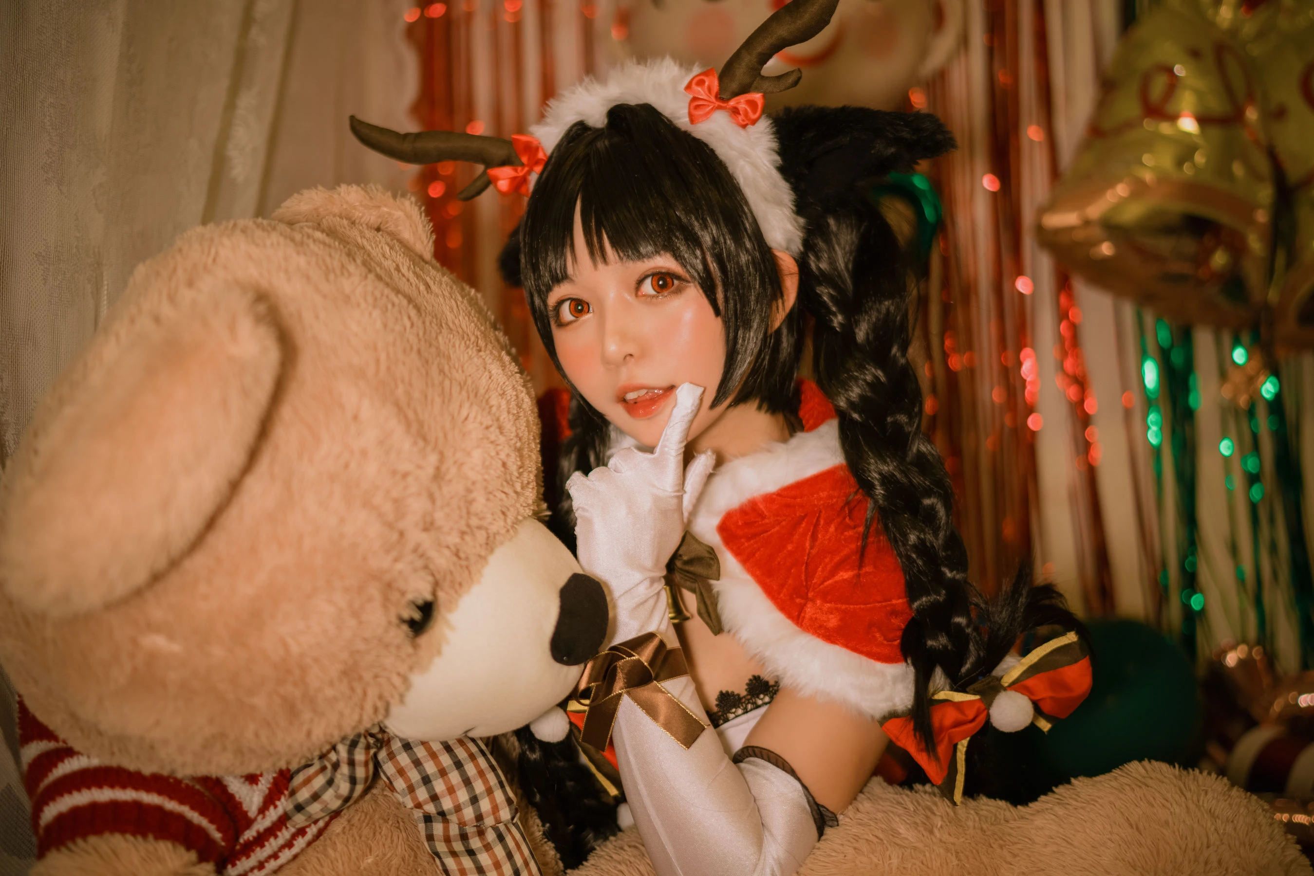 大眼萌妹黑猫猫OvO – 大潮圣诞插图4