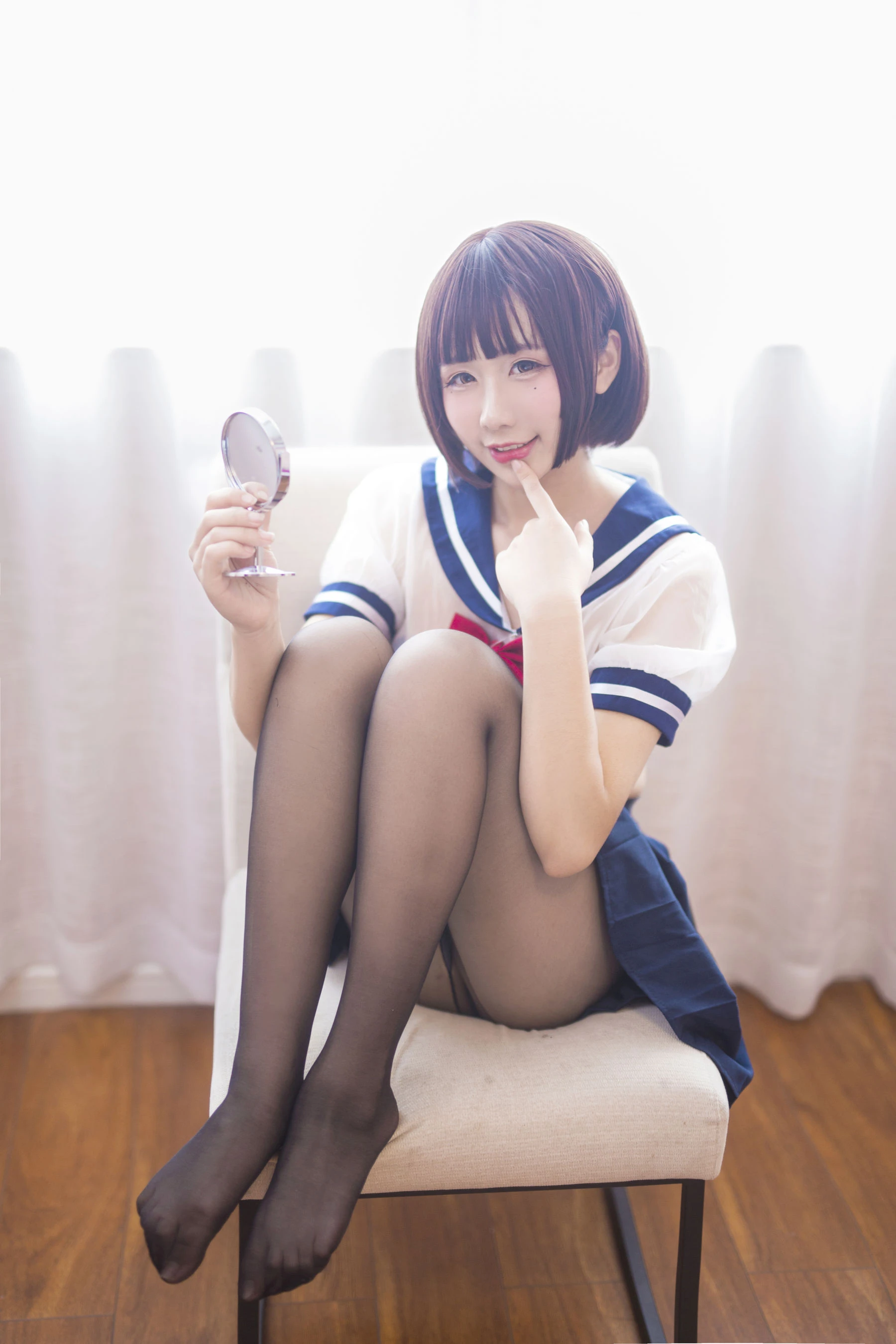 动漫博主九曲Jean JK透明制服插图7