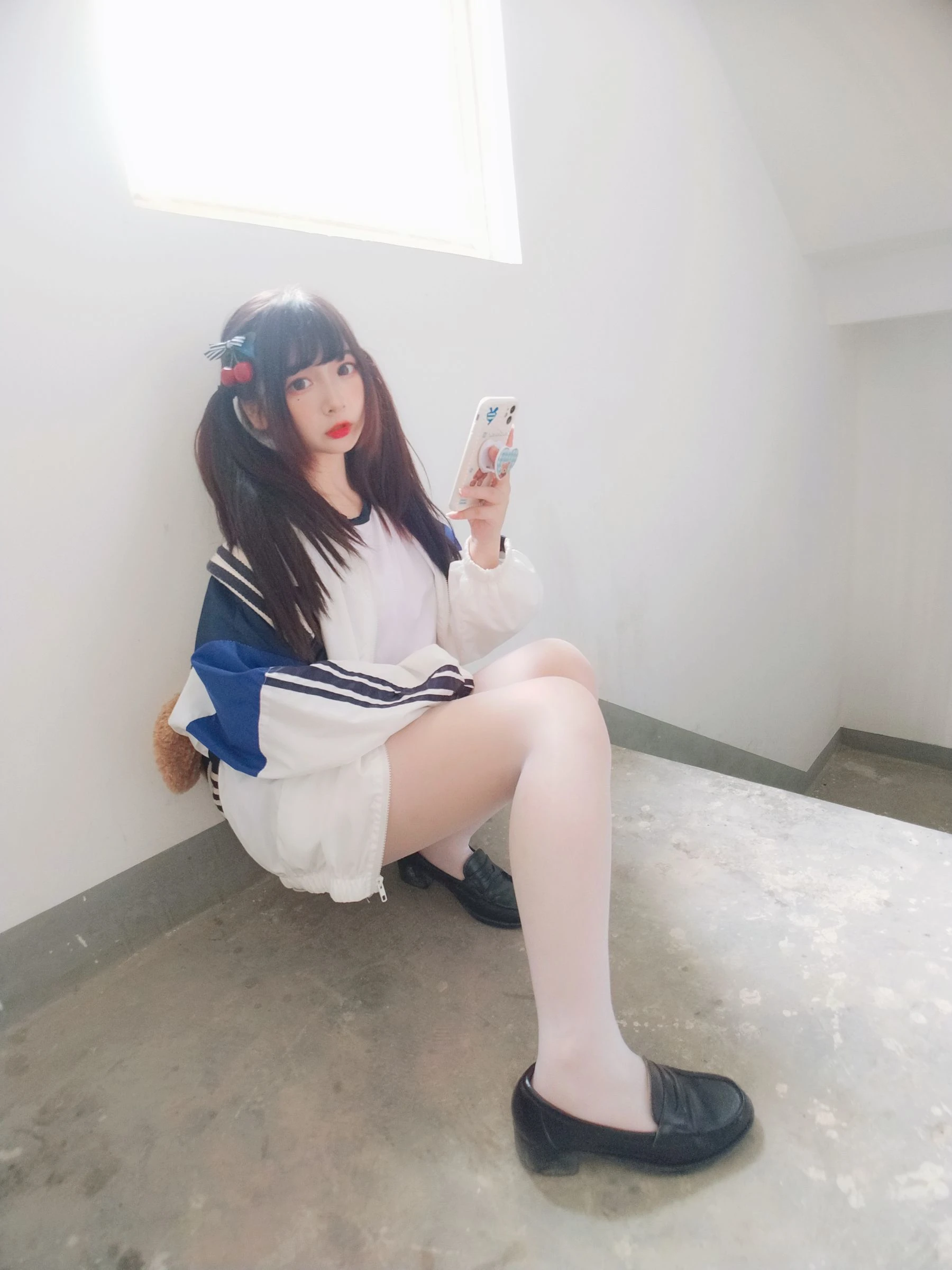 二次元美女古川kagura – 白丝体操运动服插图5